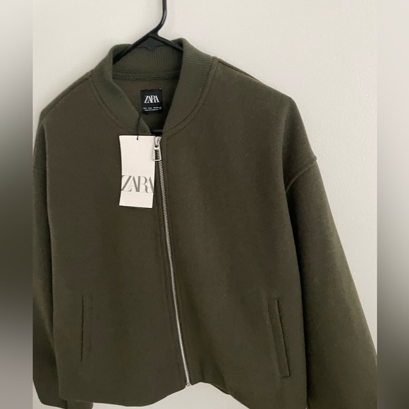 BNWT ZARA Soft Bomber With Stoppers SZ.L - Picture 6 of 7